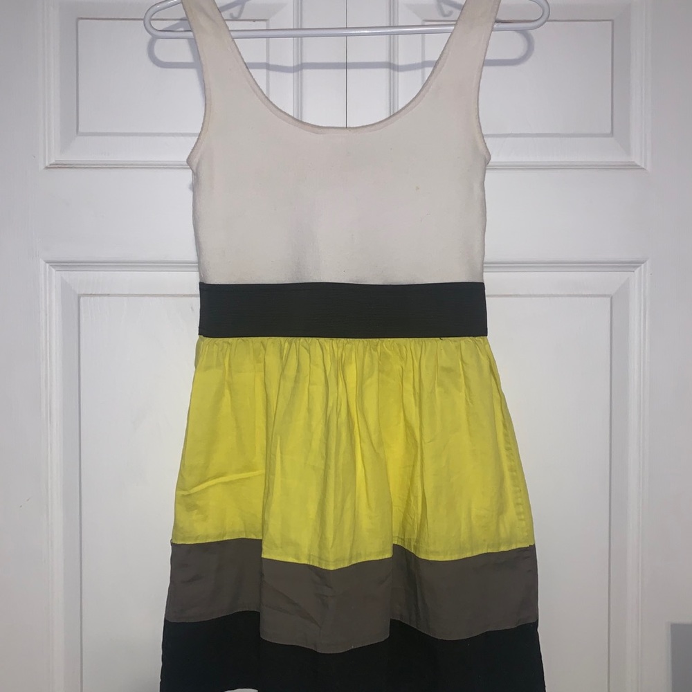 Yellow and Black Sundress